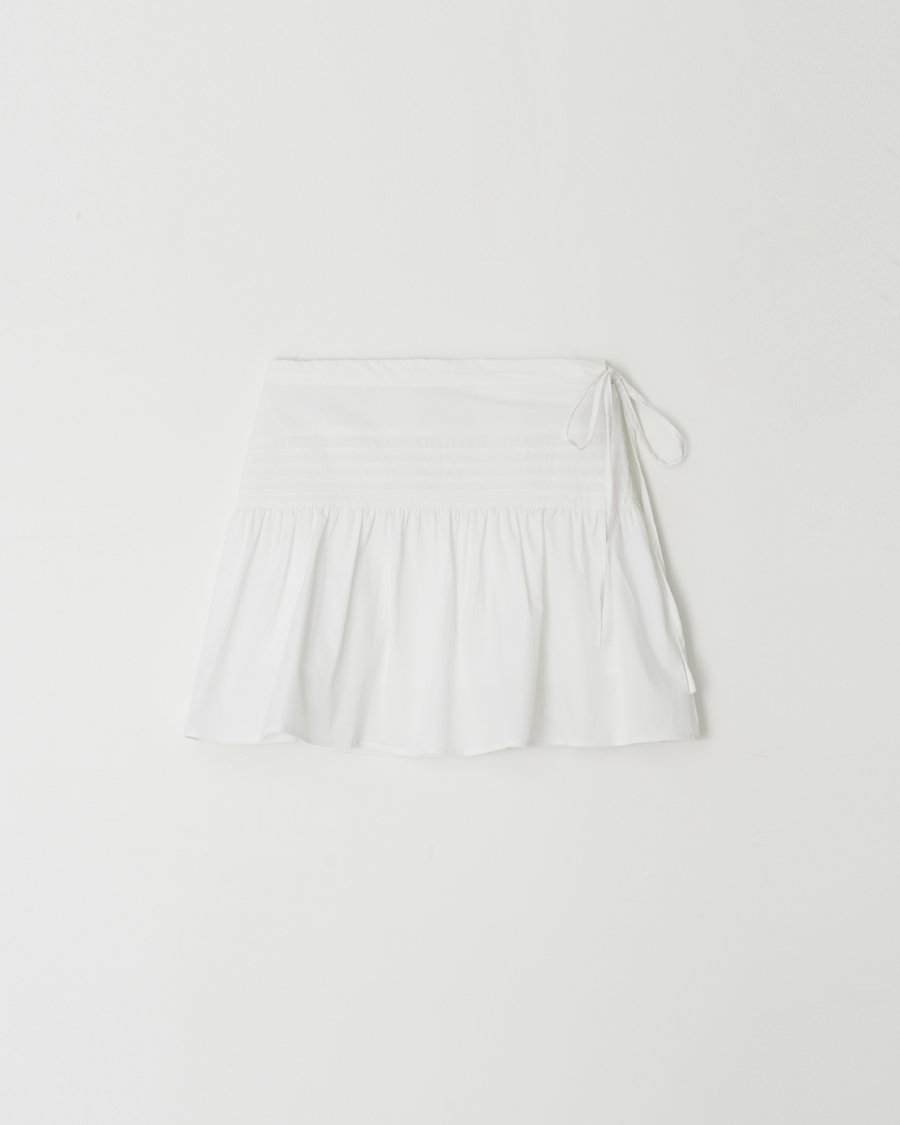 [13TH]Pintuck leaf skirt(2color)
